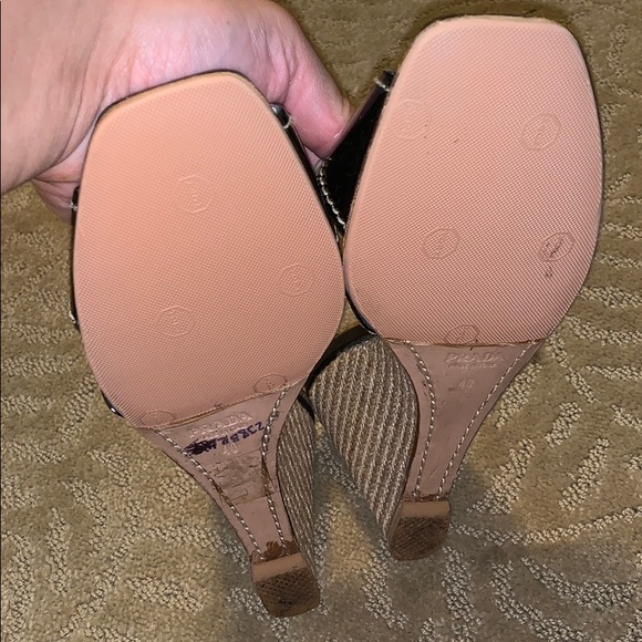 Black wedge heel, PRADA - Picture 4 of 4